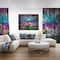 Designart - Graffiti Wall Urban Art - Abstract Street Art Framed Canvas Print